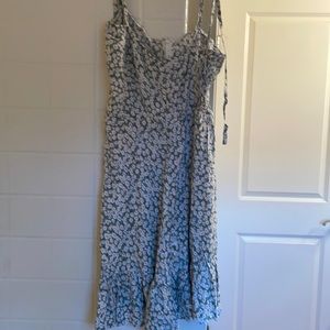 Shein medium green floral dress